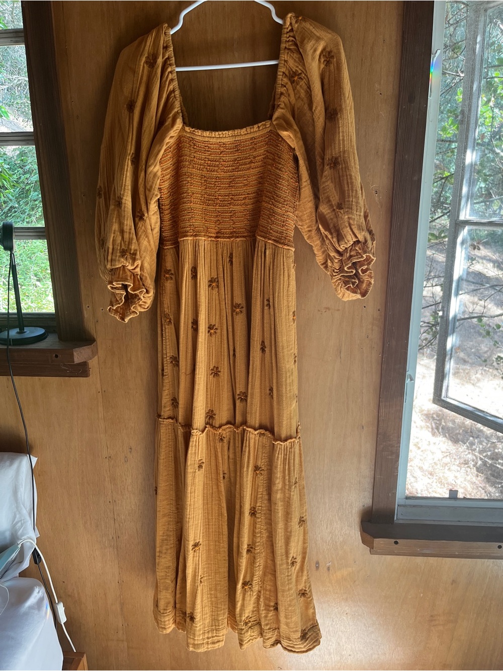 Free People Dahlia Embroidered Maxi Dress Small